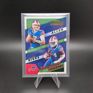 2023 Panini Contenders "Touchdown Tandems" Green Foil Josh Allen/Stefon Diggs